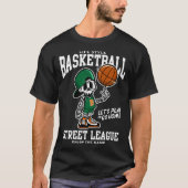 Skeleton Basketball Street League Mannen T-Shirt (Voorkant)