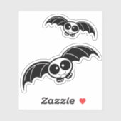 Skeleton Bats Halloween Sticker (Vel)