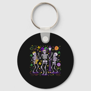 Skeleton Beads Joker Pet Mardi Gras New Orleans FL Sleutelhanger