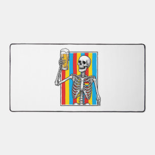 Skeleton Beer Regenboog Vintage Graveer Shirt_1 Bureaumat