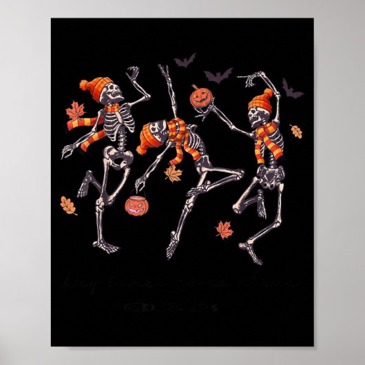 Skeleton Bible Verse Dry Bones Come Alive Christia Poster (Voorkant)