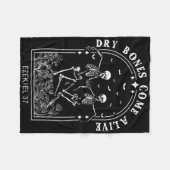 Skeleton Bible Verse Dry Botten Come Alive Christi Fleece Deken (Voorkant (Horizontaal))