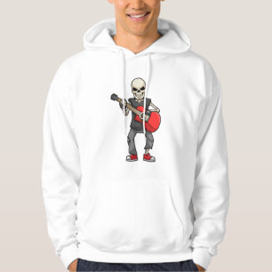 Skeleton bij Muziek met Guitar Hoodie