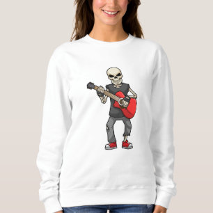 Skeleton bij Muziek met Guitar Trui