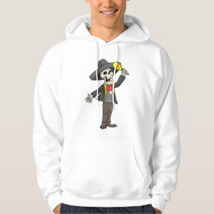 Skeleton bij Muziek met Maracas Hoodie