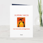 Skeleton biker 30ste verjaardagskaart kaart (Achterkant)