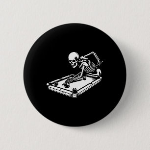 Skeleton Biljart Halloween Pool Snooker Biljart Ronde Button 5,7 Cm