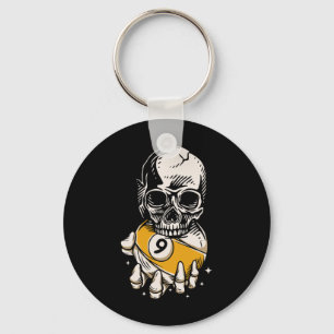 Skeleton Biljart LL Snooker Pool Biljart Speler Sleutelhanger