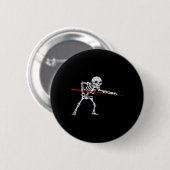 Skeleton Biljart Pool Snooker Halloween Ronde Button 5,7 Cm (Voorkant /achterkant)