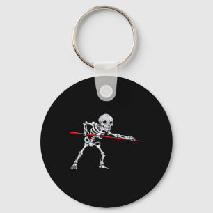 Skeleton Biljart Pool Snooker Halloween Sleutelhanger