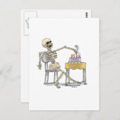 sKeLeToN BiRtHdAy CaKe Briefkaart (Voorkant / Achterkant)