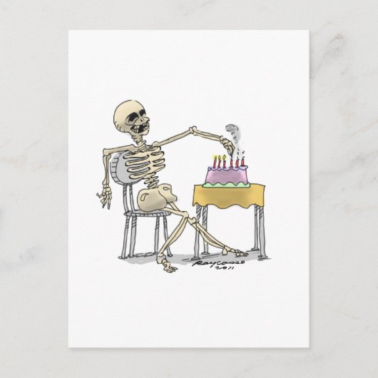 sKeLeToN BiRtHdAy CaKe Briefkaart (Voorkant)