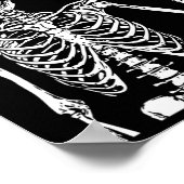 Skeleton Birthday Party Lazy Halloween Costume Fun Poster (Hoek)
