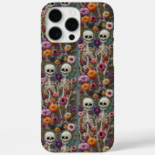 Skeleton Bloemen Borduurwerk Stijl iPhone/iPad Cas Case-Mate iPhone Case (Achterkant)