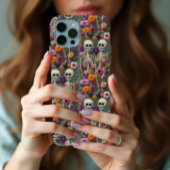 Skeleton Bloemen Borduurwerk Stijl iPhone/iPad Cas Case-Mate iPhone Case