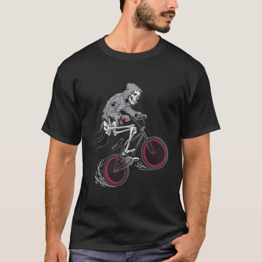 Skeleton BMX Cool Trend T-shirt (Voorkant)