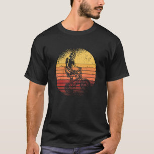 Skeleton Bmx Funny Halloween Cyclist Bicycle Frees T-shirt