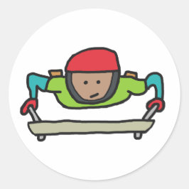 Skeleton Bob Ronde Sticker