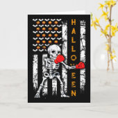 Skeleton Boksen Halloween Boxer Kickboksen Mma Vs Kaart (Gele Bloem)