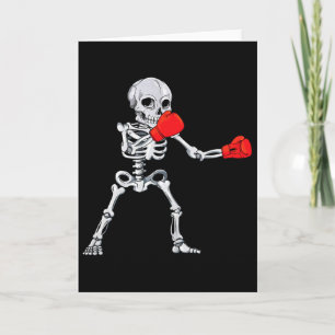 Skeleton Boksen Kickboksen Mma Halloween Kaart