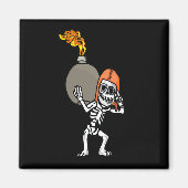 Skeleton Bomber Magnet (Voorkant)