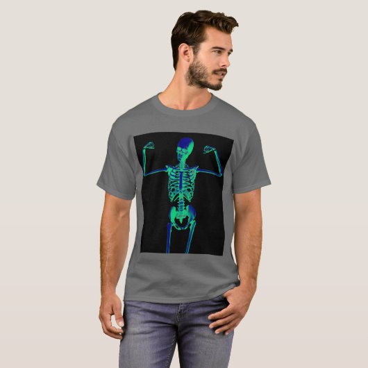 Skeleton Bone man t-shirt (Voorkant volledig)