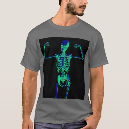 Skeleton Bone man t-shirt (Voorkant)