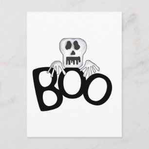 Skeleton Boo Tshirts en Gifts Briefkaart