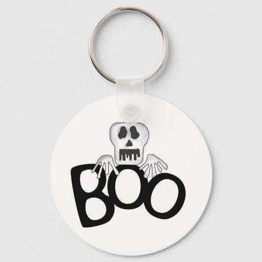 Skeleton Boo Tshirts en Gifts Sleutelhanger (Voorkant)