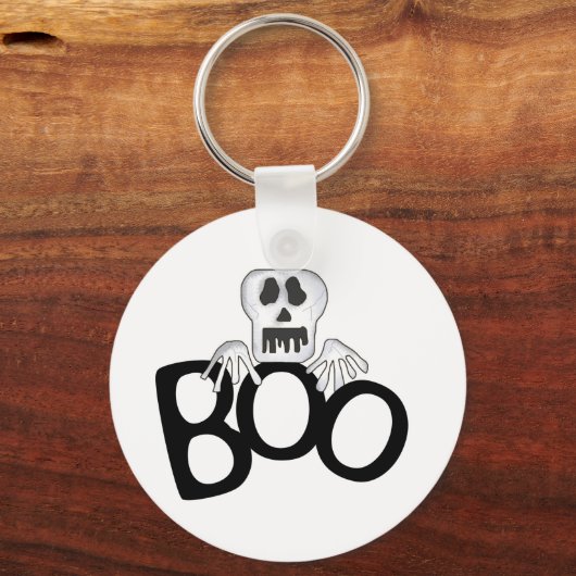 Skeleton Boo Tshirts en Gifts Sleutelhanger (Voorkant)
