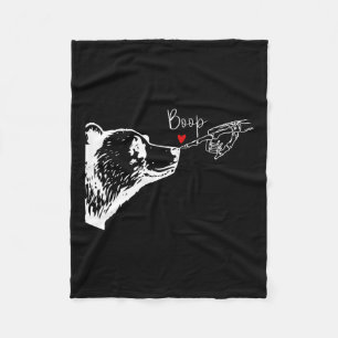 Skeleton Boop Beer Funny Halloween Girl Mannen Vro Fleece Deken
