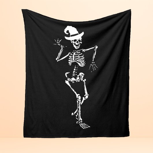 Skeleton Botten Halloween Decor Fleece Deken