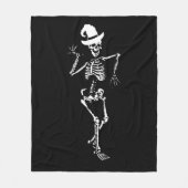 Skeleton Botten Halloween Decor Fleece Deken (Voorkant)