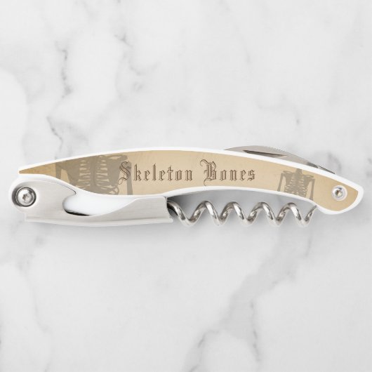  Skeleton Botten Halloween Kurkentrekker (Voorkant)