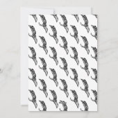 Skeleton Botten Hand Halloween Birthday Party Menu (Achterkant)