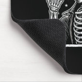 Skeleton Bowling Speler Verjaardag Halloween Manne Muismat (Hoek)