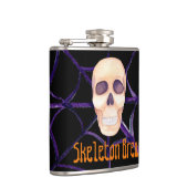 Skeleton Brew Vinyl Omwikkelde Flask Heupfles (Rechts)