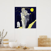 Skeleton Bride en Groom Poster (Keuken)