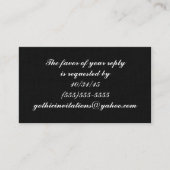 Skeleton Bride en Groom RSVP-kaarten Informatiekaartje (Voorkant)