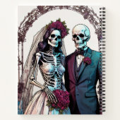 Skeleton Bride & Groom Notitieboek (Achterkant)
