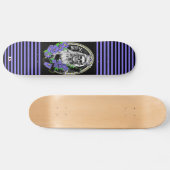 Skeleton Bride met Stripes Dd Brand Persoonlijk Skateboard (Horizontaal)