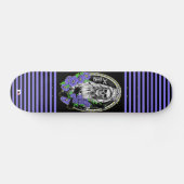 Skeleton Bride met Stripes Dd Brand Persoonlijk Skateboard (Horizontaal)