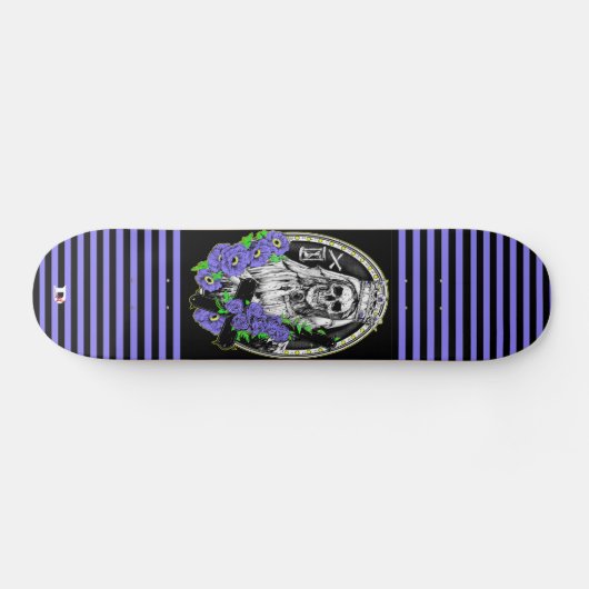 Skeleton Bride met Stripes Dd Brand Persoonlijk Skateboard (Horizontaal)