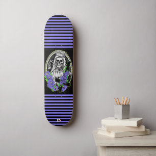 Skeleton Bride met Stripes Dd Brand Persoonlijk Skateboard
