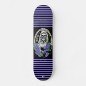 Skeleton Bride met Stripes Dd Brand Persoonlijk Skateboard (Voorkant)