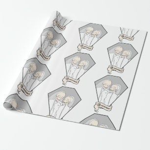 Skeleton Brides Cadeaupapier