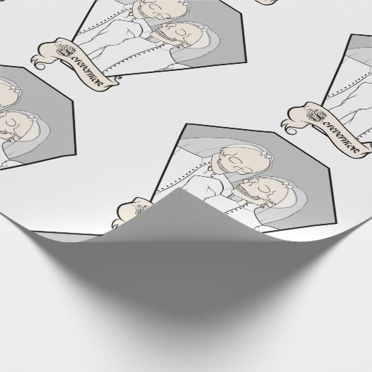 Skeleton Brides Cadeaupapier (Hoek)