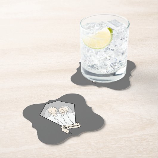 Skeleton Brides Kartonnen Onderzetters (Insitu)