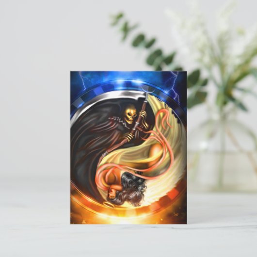 Skeleton Briefkaart (Staand voorkant)