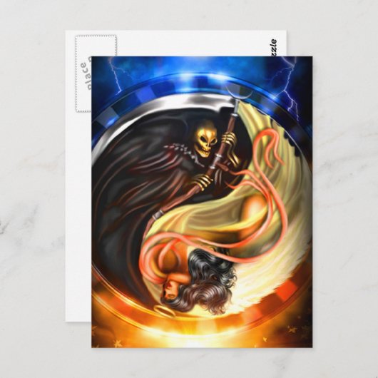 Skeleton Briefkaart (Voorkant / Achterkant)